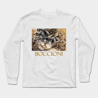 The Charge of the Lancers (1915) by Umberto Boccioni Long Sleeve T-Shirt